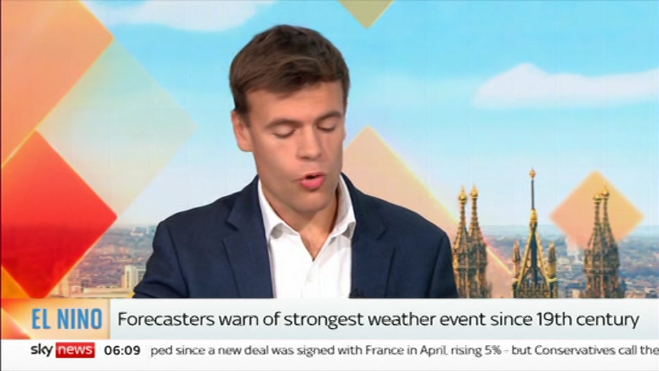 Still from Sky News at 9:00