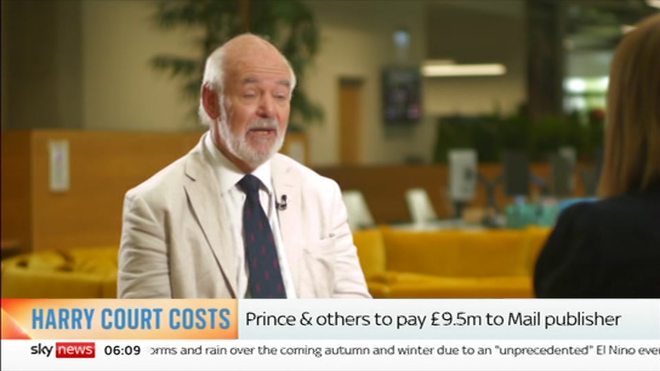 Still from Sky News at 9:00