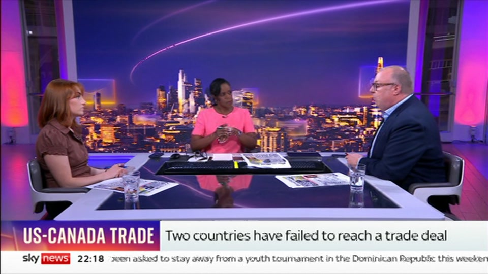 Still from Sky News at 18:00