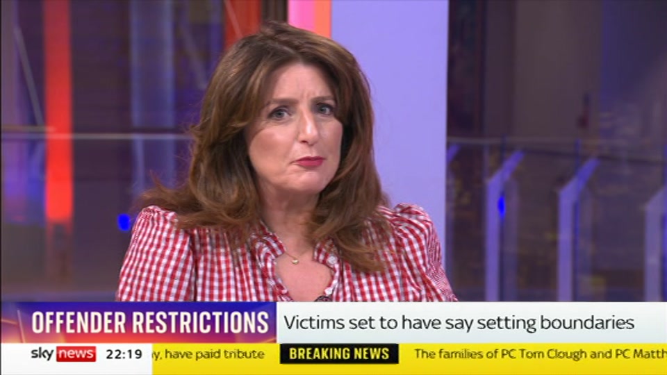 Broadcast still at 19m. Sky News, The Wrap With Gillian Joseph, 23 August 2026.