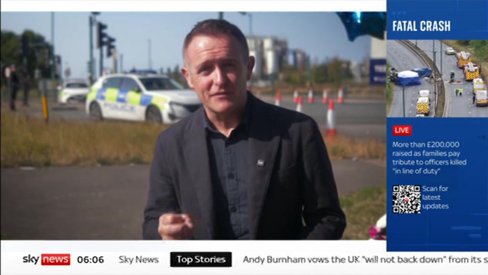 Broadcast still at 6m. Sky News, Mornings, 24 August 2026.
