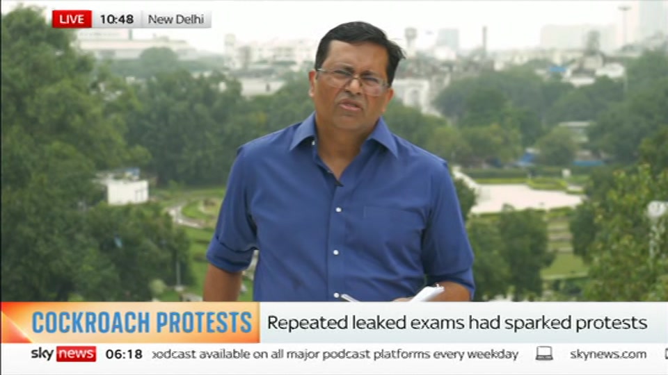 Still from Sky News at 18:00