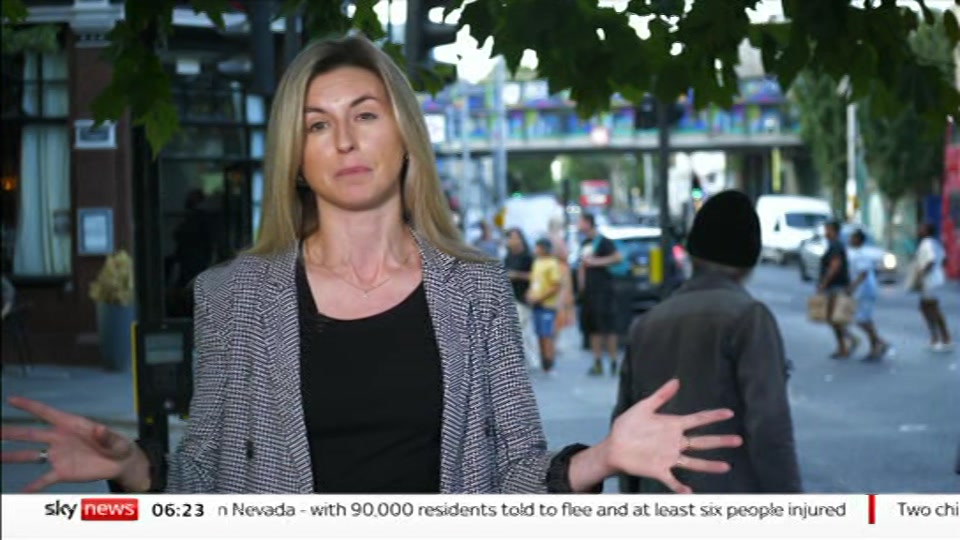 Still from Sky News at 23:00