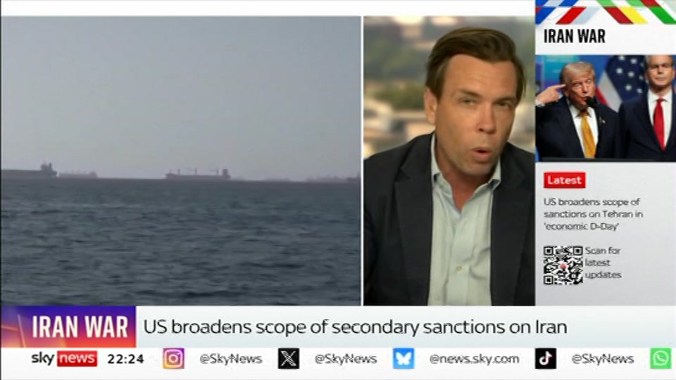 Still from Sky News at 24:00