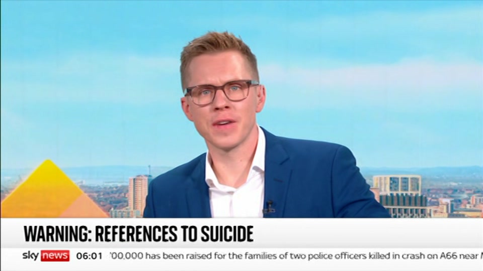 Still from Sky News at 1:00