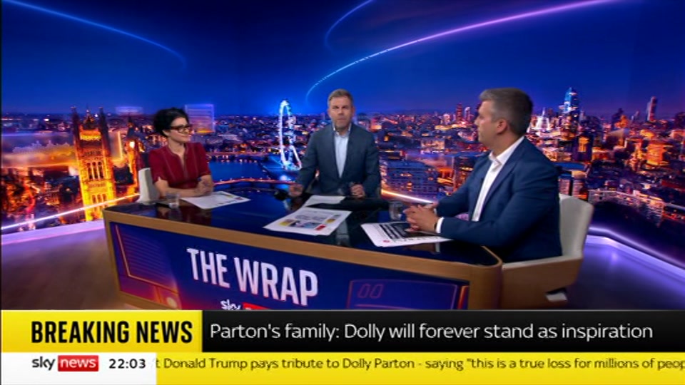 Still from Sky News at 3:00