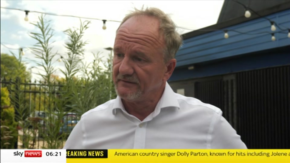 Broadcast still at 21m. Sky News, Mornings, 26 August 2026.