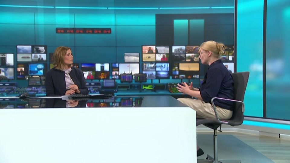 Broadcast still at 16m. ITV, ITV Lunchtime News, 27 August 2026.