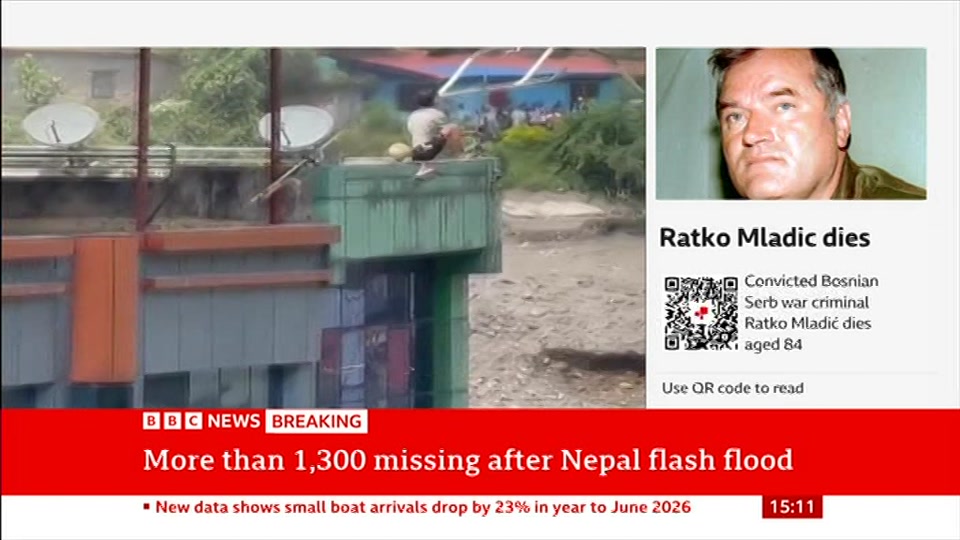 Broadcast still at 11m. BBC News, Verified Live, 27 August 2026.