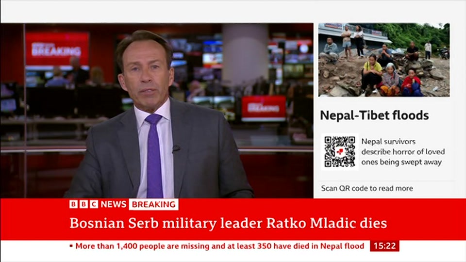 Still from BBC News at 22:00