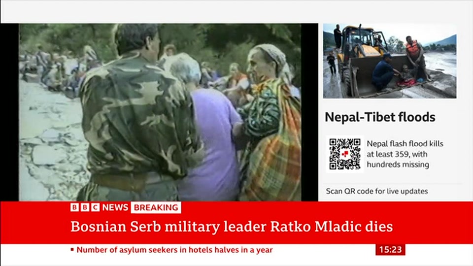 Still from BBC News at 23:00