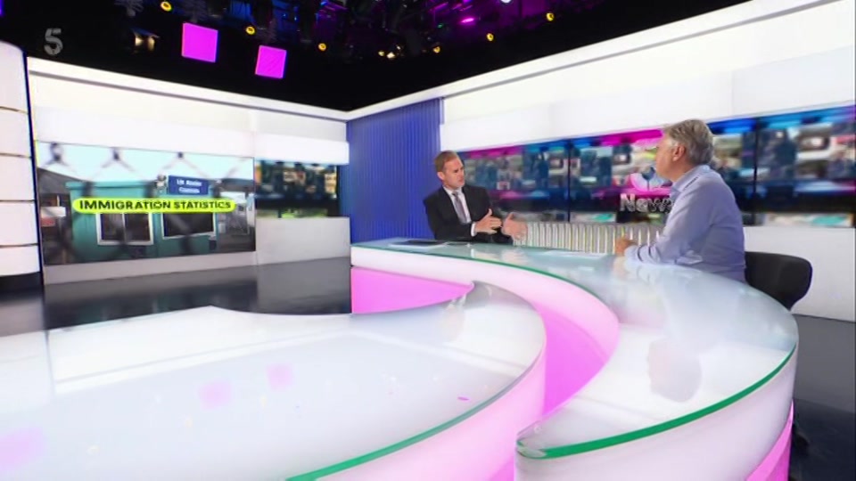Broadcast still at 8m. Channel 5, 5 News with Dan Walker, 27 August 2026.
