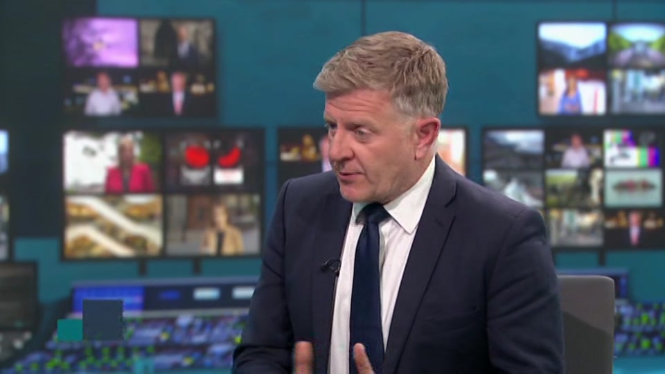Broadcast still at 46m. ITV, ITV Evening News, 27 August 2026.