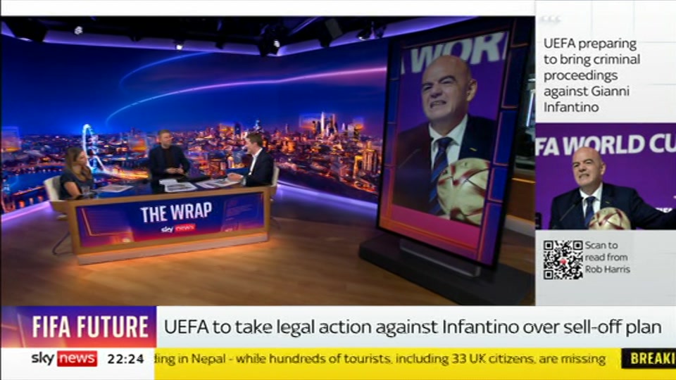 Broadcast still at 24m. Sky News, The Wrap With Anna Botting, 27 August 2026.