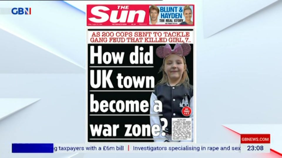 Still from GB News at 8:00