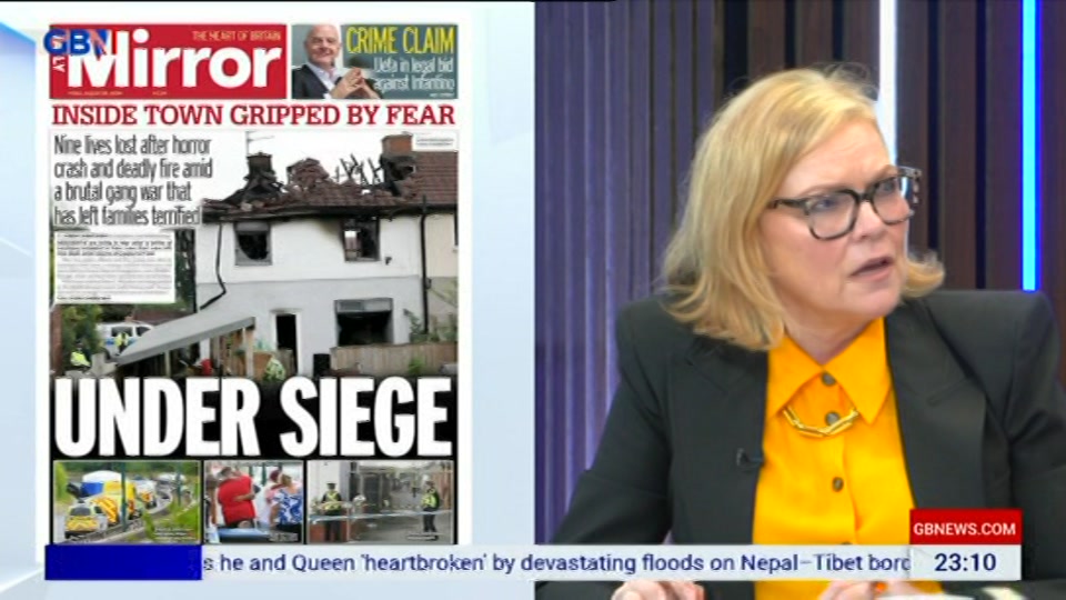 Still from GB News at 10:00