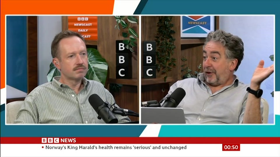 Still from BBC News at 20:00