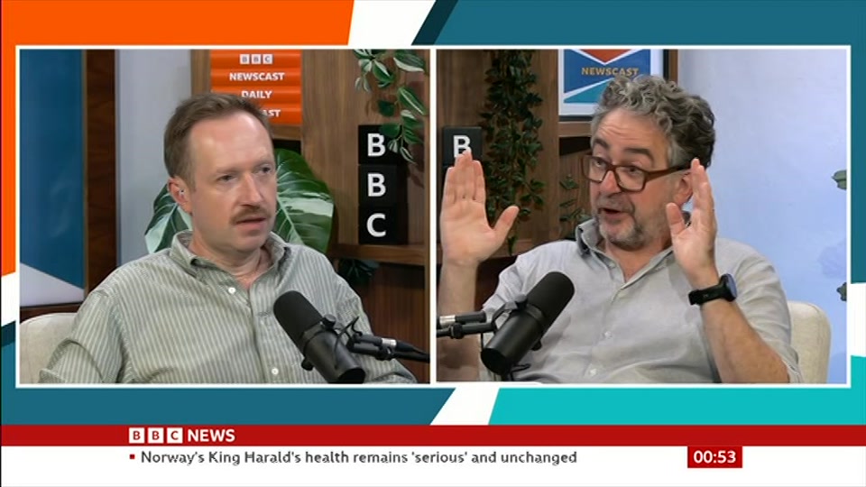 Still from BBC News at 23:00