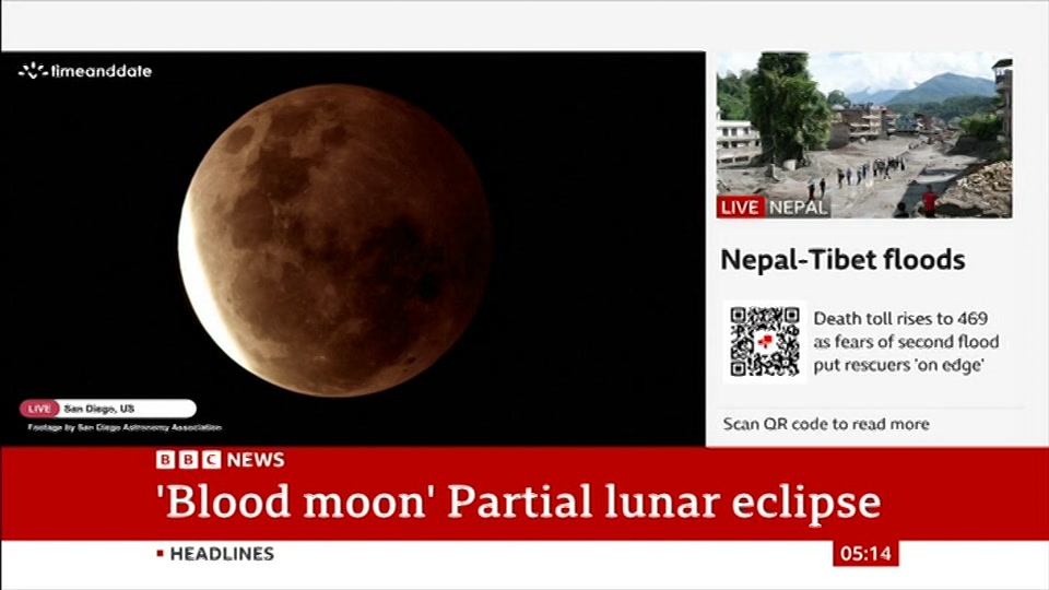 Broadcast still at 14m. BBC News, 28 August 2026.