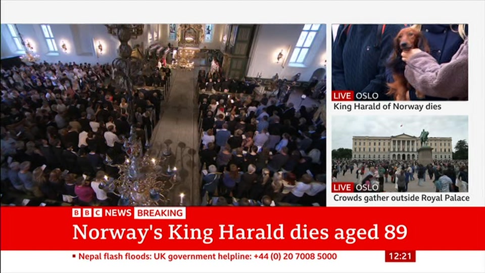 Still from BBC News at 21:00