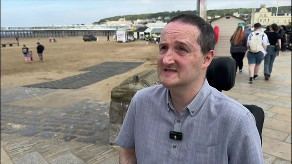 Broadcast still at 44m. BBC One, BBC News at One including..., 28 August 2026.