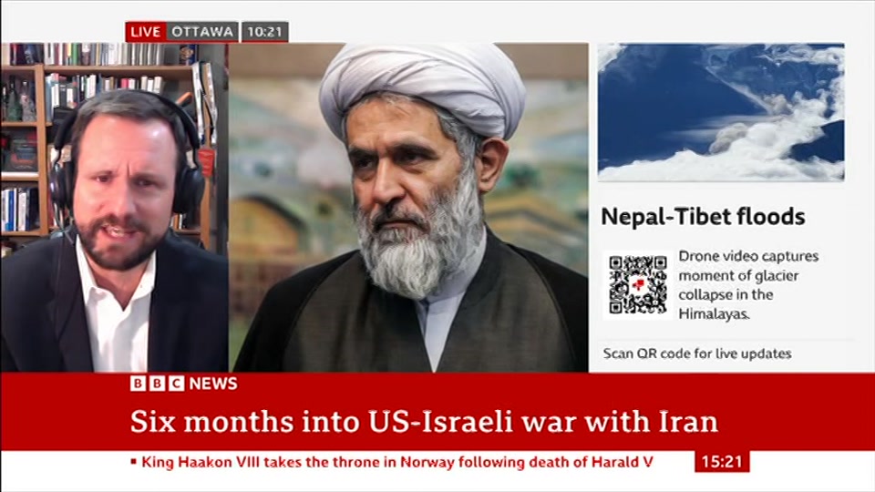Still from BBC News at 21:00
