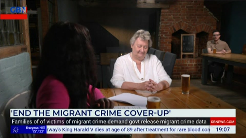 Still from GB News at 7:00