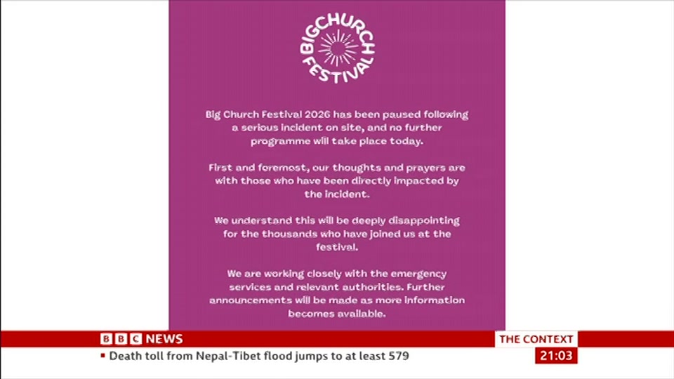 Broadcast still at 3m. BBC News, The Context, 28 August 2026.