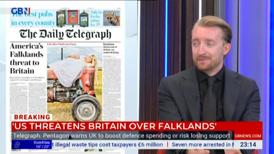 Still from GB News at 14:00