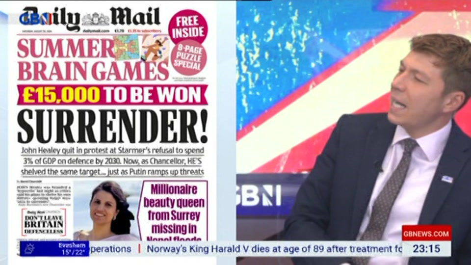 Still from GB News at 15:00