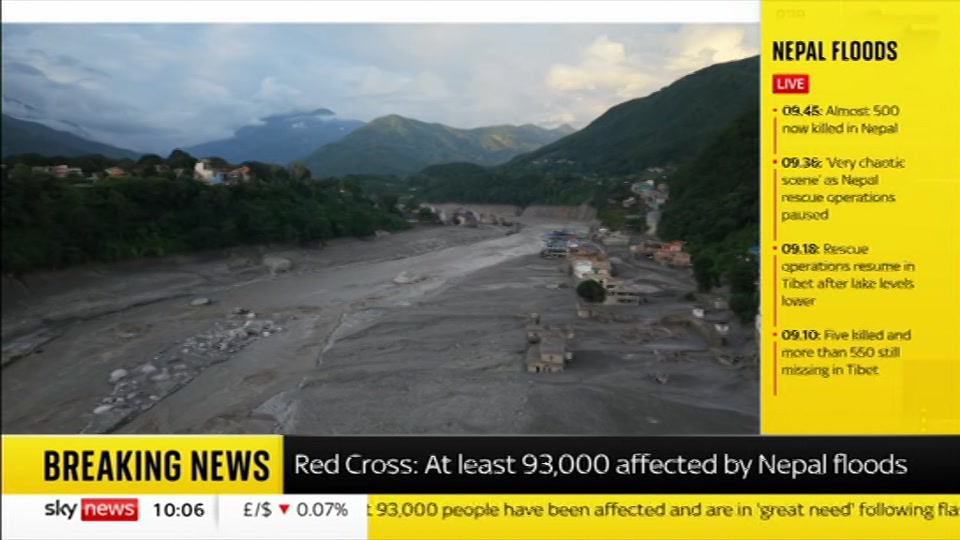 Broadcast still at 6m. Sky News, Sky News Today with Sam Washington, 28 August 2026.