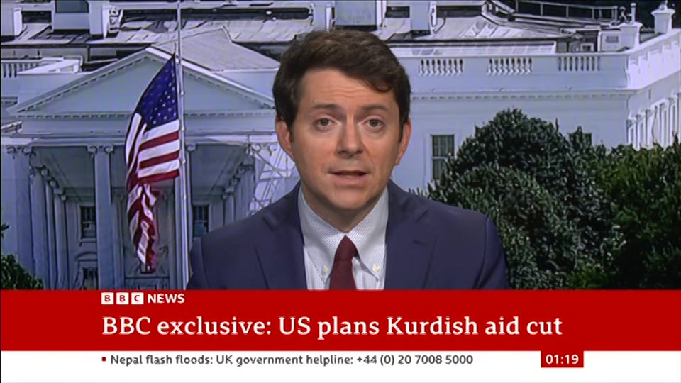 Broadcast still at 19m. BBC News, 29 August 2026.