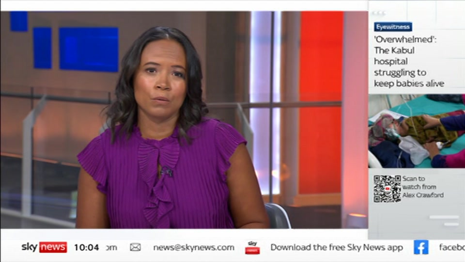 Still from Sky News at 4:00