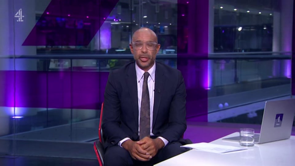 Broadcast still at 6m. Channel 4, Channel 4 News, 29 August 2026.