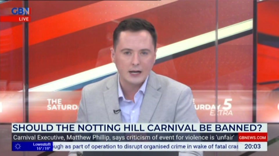 Still from GB News at 3:00
