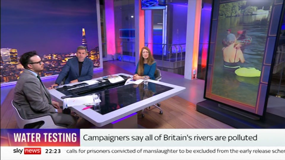 Still from Sky News at 23:00