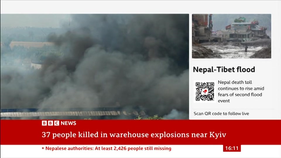 Still from BBC News at 11:00