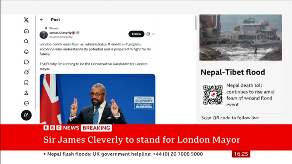 Still from BBC News at 25:00
