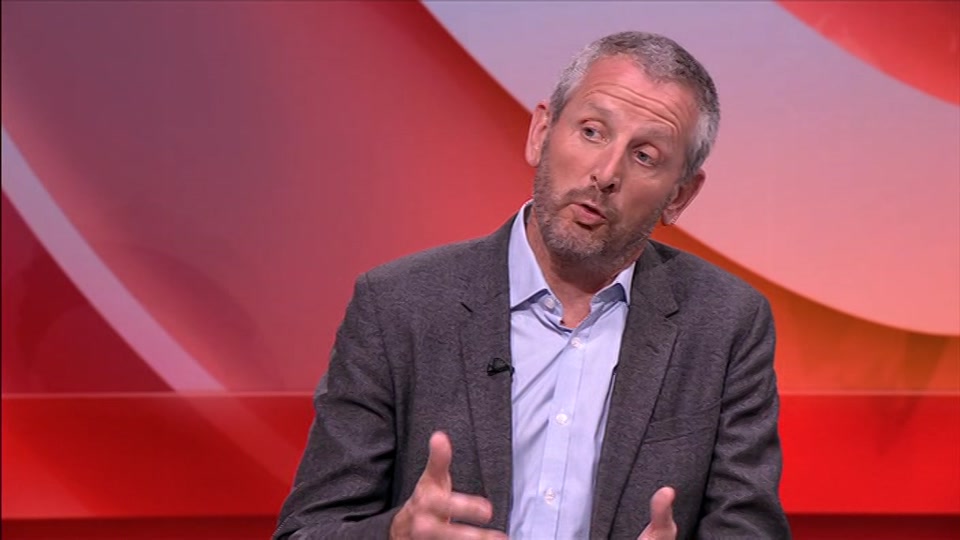 Broadcast still at 10m. BBC One, BBC News, 29 August 2026.