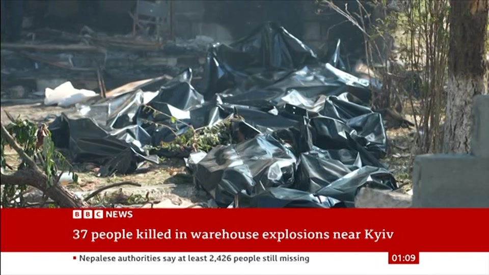 Still from BBC News at 9:00