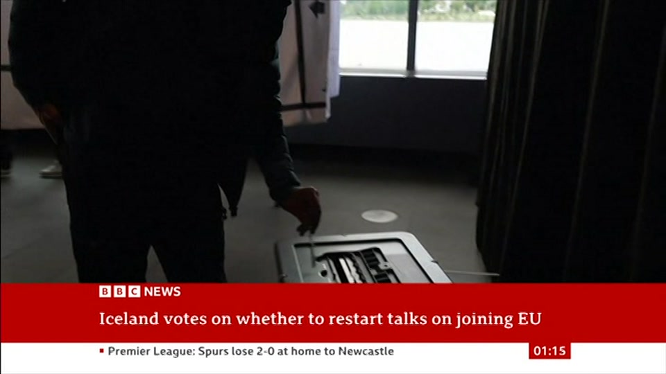 Still from BBC News at 15:00