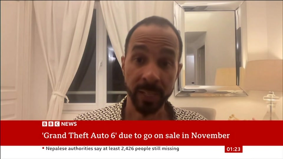 Broadcast still at 23m. BBC News, 30 August 2026.