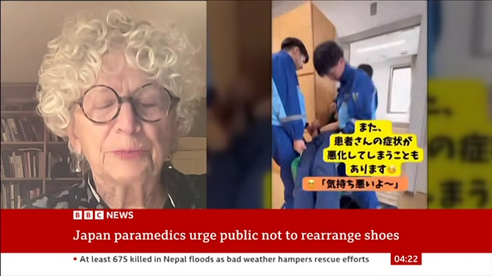 Still from BBC News at 22:00