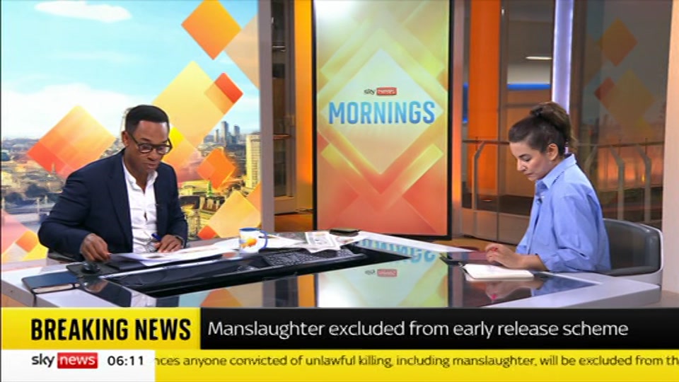 Still from Sky News at 11:00