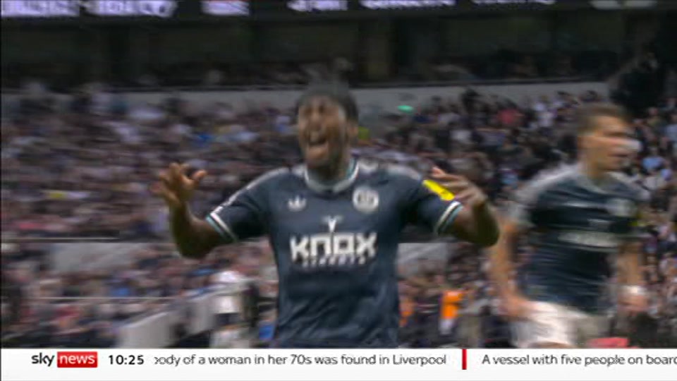 Still from Sky News at 25:00