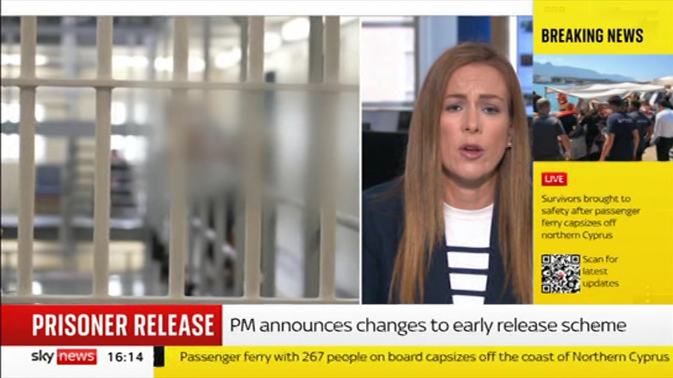 Broadcast still at 14m. Sky News, Sky News Today, 30 August 2026.