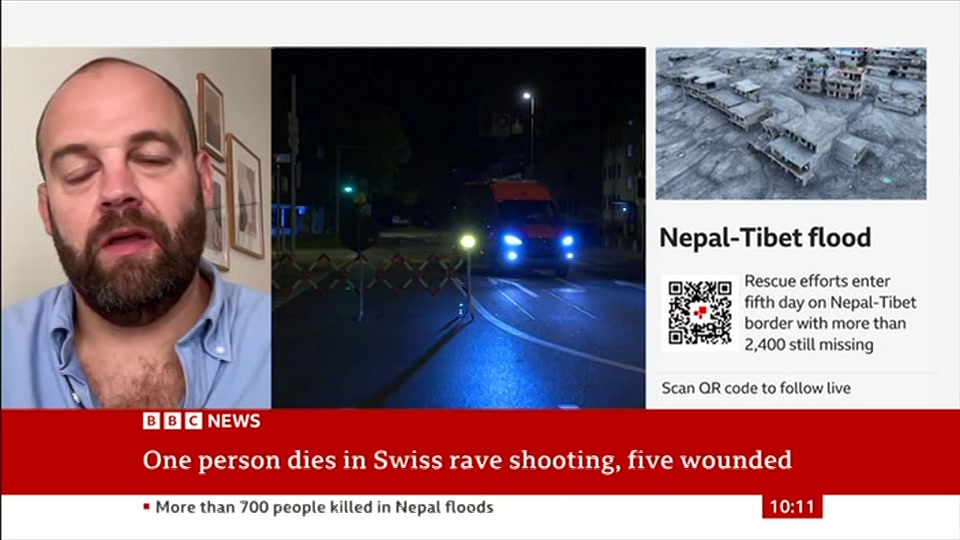 Still from BBC News at 11:00