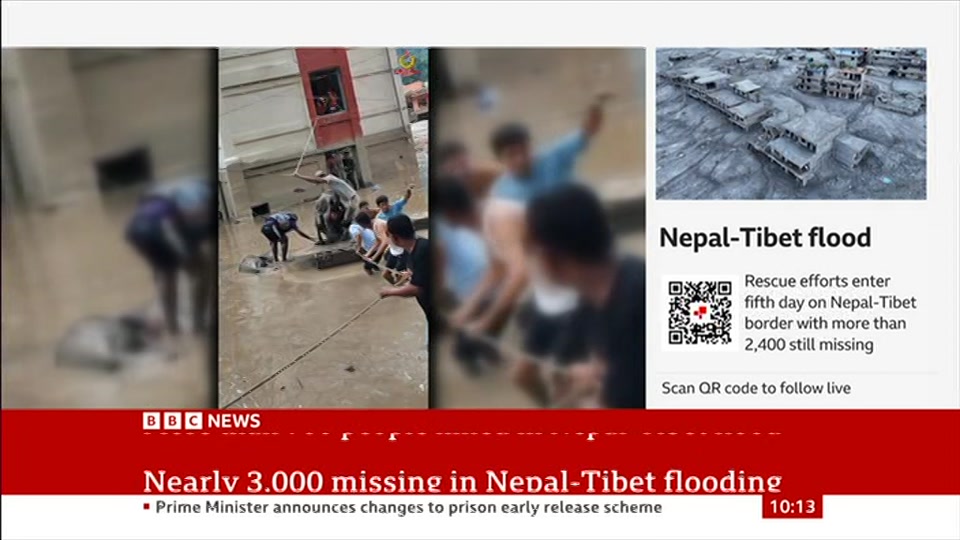 Still from BBC News at 13:00