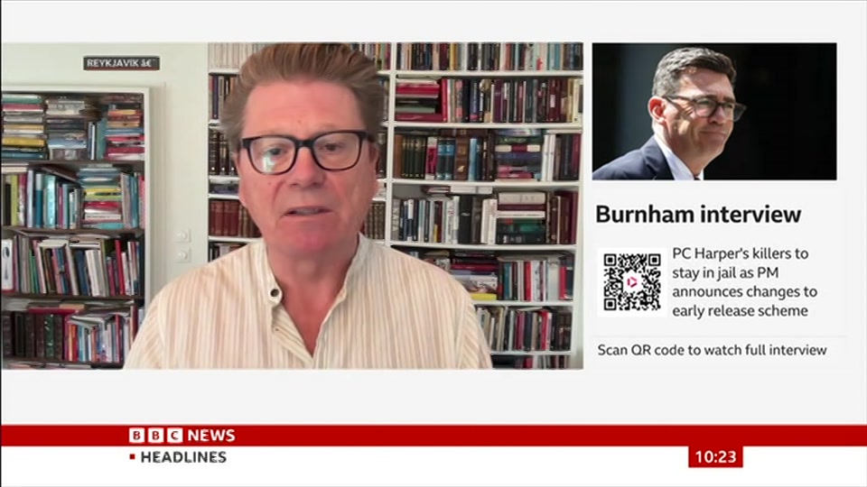Still from BBC News at 23:00