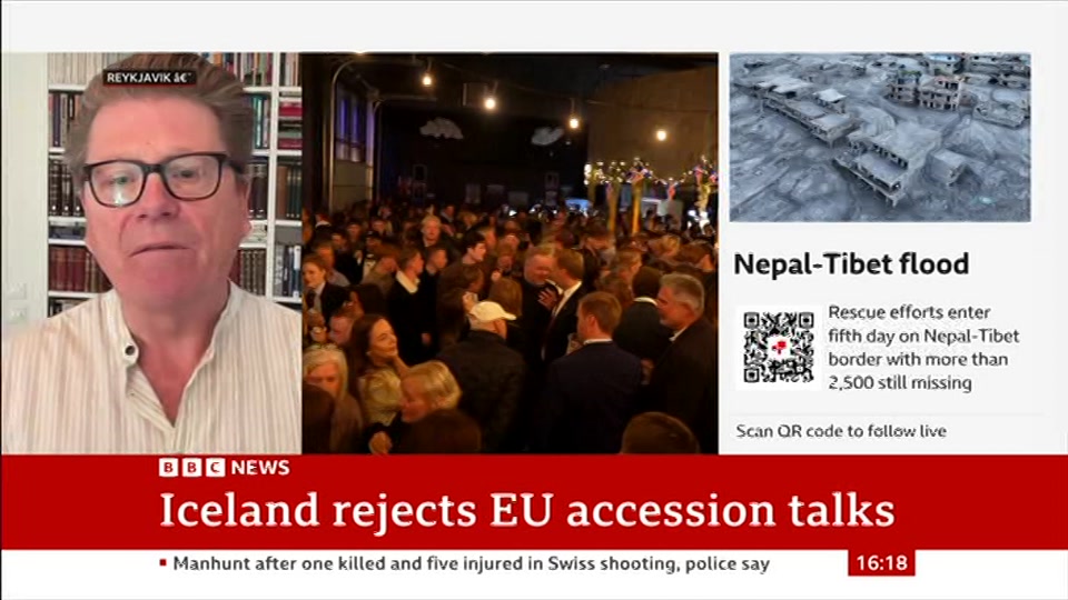 Broadcast still at 18m. BBC News, 30 August 2026.